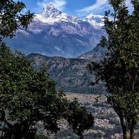 Buy canvas prints of From the Road to Pokhara by Jacqi Elmslie