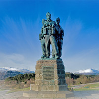 Buy canvas prints of The Commando Monument by Jacqi Elmslie
