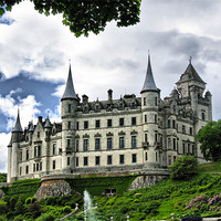 Buy canvas prints of A Fairytale Scots Castle by Jacqi Elmslie