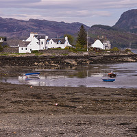 Buy canvas prints of The Bay at Plockton by Jacqi Elmslie