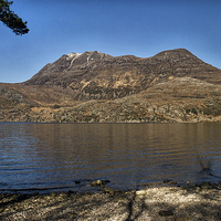 Buy canvas prints of Slioch, the Spear, Loch Maree by Jacqi Elmslie