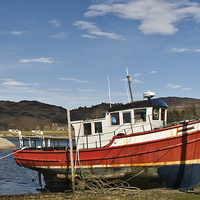Buy canvas prints of Fishing Boat at Glenelg by Jacqi Elmslie