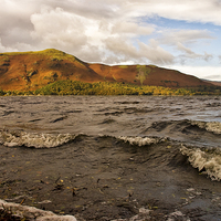 Buy canvas prints of  Waves on Derwentwater by Jacqi Elmslie