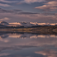 Buy canvas prints of Sundown on the Beauly Firth by Jacqi Elmslie