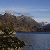 Buy canvas prints of  Loch Duich & the Five Sisters by Jacqi Elmslie