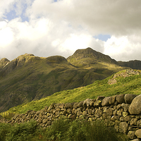 Buy canvas prints of The Langdales in the Lake District  by Jacqi Elmslie