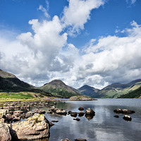 Buy canvas prints of  Lake District Sky and Water by Jacqi Elmslie