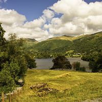 Buy canvas prints of A path down to Grasmere lake  by Jacqi Elmslie
