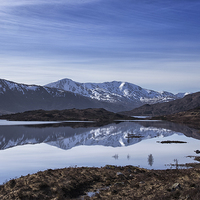 Buy canvas prints of Winter Arrives at Cluanie Dam, Scotland  by Jacqi Elmslie