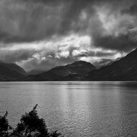 Buy canvas prints of  Stormy March day by Loch Duich, Scotland by Jacqi Elmslie