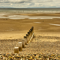 Buy canvas prints of  Findhorn Beach by Jacqi Elmslie