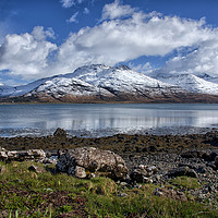 Buy canvas prints of Loch na Keal and Ben More on Mull by Jacqi Elmslie
