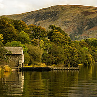 Buy canvas prints of Ullswater Autumn Reflections by Jacqi Elmslie