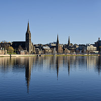 Buy canvas prints of River Ness in Inverness Scotland by Jacqi Elmslie