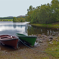 Buy canvas prints of Boats by Loch Knockie by Jacqi Elmslie