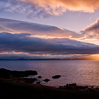Buy canvas prints of Sunset Over Raasay from Applecross by Jacqi Elmslie