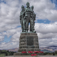 Buy canvas prints of The Commando Memorial Statue by Jacqi Elmslie