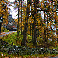 Buy canvas prints of The Path to Crathie Church by Jacqi Elmslie