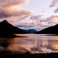 Buy canvas prints of Loch Leven Sunset by Jacqi Elmslie