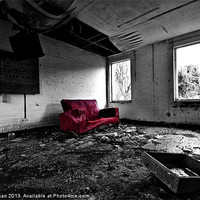 Buy canvas prints of The Red Sofa by Jim kernan
