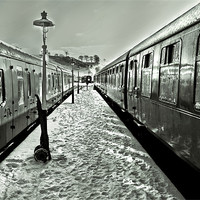Buy canvas prints of Catching The Train by Jim kernan