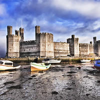 Buy canvas prints of The Castle At Caernarfon by Jim kernan