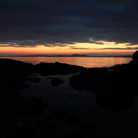 Buy canvas prints of  Kintyre Sunset by James Buckle