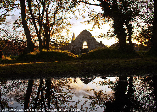 Mystical ruins of Bonamargy Priory, Ballycastle Picture Board by David McFarland