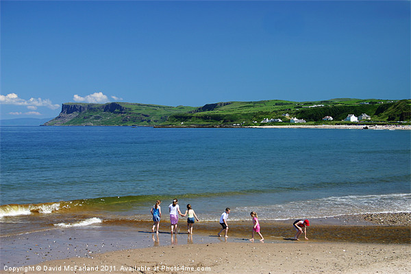 Summer Holiday at Ballycastle Picture Board by David McFarland