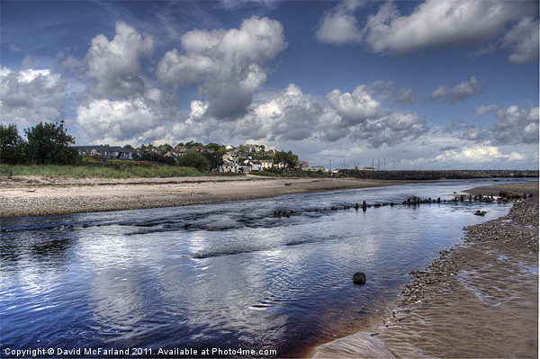 Margy River at low tide Picture Board by David McFarland