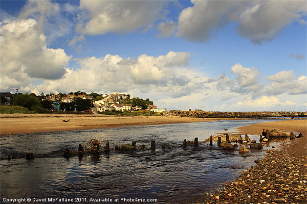 Low tide at Ballycastle Picture Board by David McFarland
