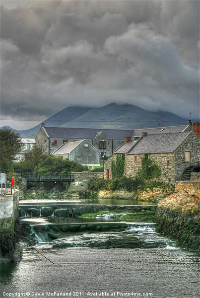 Annalong, Corn Mill, County Down Picture Board by David McFarland