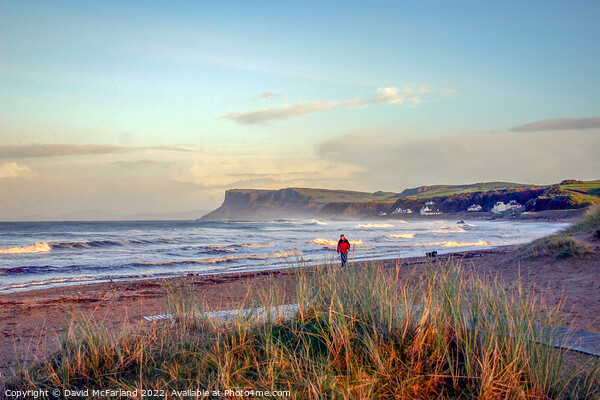 Wintry walk at Ballycastle Picture Board by David McFarland