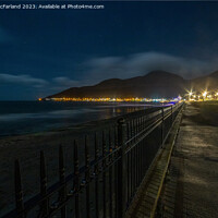 Buy canvas prints of Night view of Newcastle, County Down by David McFarland