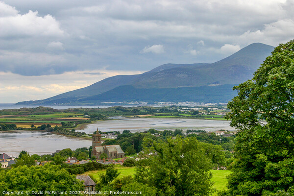 Dundrum at the foot of the Mournes Picture Board by David McFarland