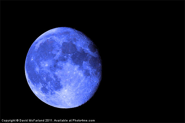 Once in a Blue Moon Picture Board by David McFarland