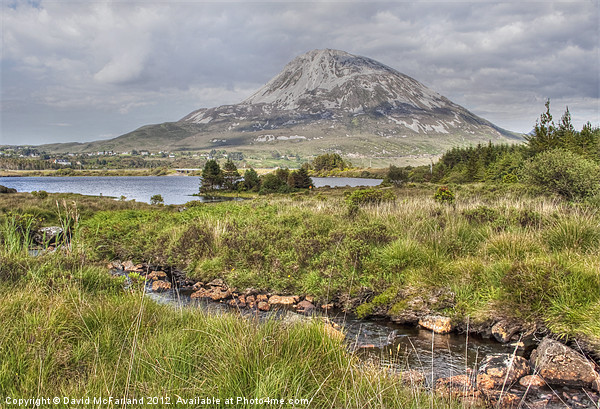 Errigal waters Picture Board by David McFarland