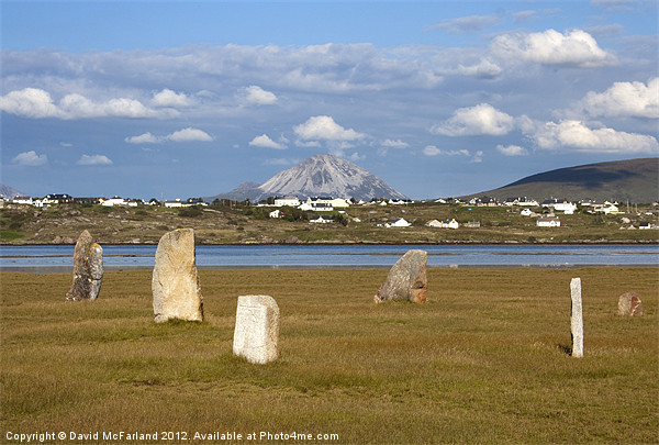 Errigal stones Picture Board by David McFarland