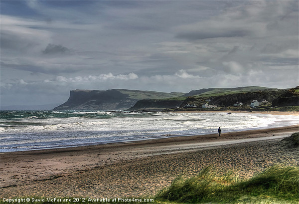 Spring tide at Ballycastle Picture Board by David McFarland