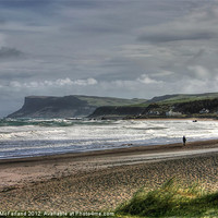 Buy canvas prints of Spring tide at Ballycastle by David McFarland