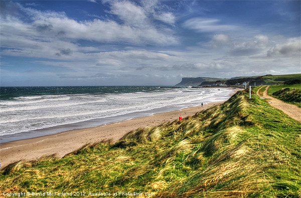 Windy Ballycastle Picture Board by David McFarland