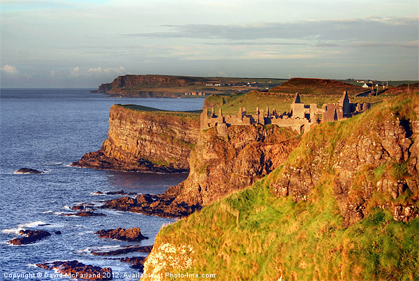 Dunluce fortress Picture Board by David McFarland