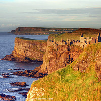 Buy canvas prints of Dunluce fortress by David McFarland