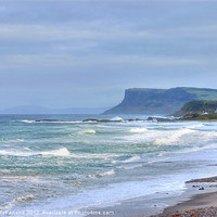 Buy canvas prints of Winter Light at Ballycastle by David McFarland