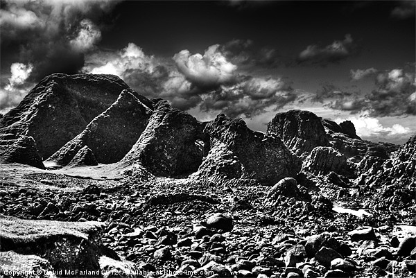 Ballintoy Rocks Picture Board by David McFarland