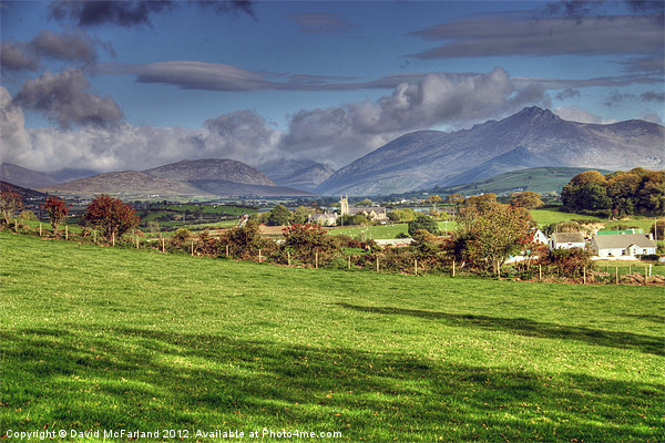 The Kingdom of Mourne Picture Board by David McFarland