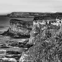 Buy canvas prints of Cliff-top Castle by David McFarland