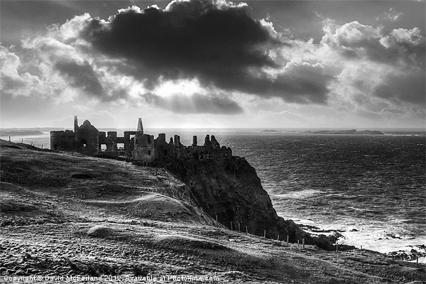 Dunluce Shadows Picture Board by David McFarland