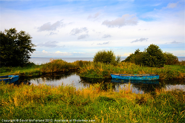 Lough Neagh's Blue Lagoon Picture Board by David McFarland