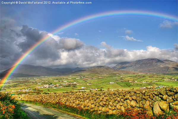 Mourne Rainbow Country Picture Board by David McFarland